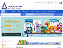 Tablet Screenshot of libreriadelta.com